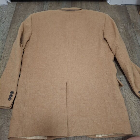 Botany 500 Mens 44R Camel Hair Blazer Jacket Two-Button Beige Made In USA - Picture 2 of 10